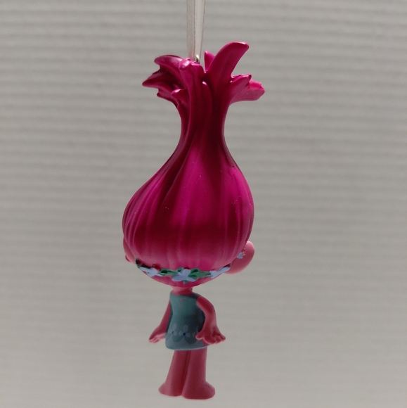 Hallmark Trolls World Pink Poppy Tree Ornament. - Picture 2 of 2